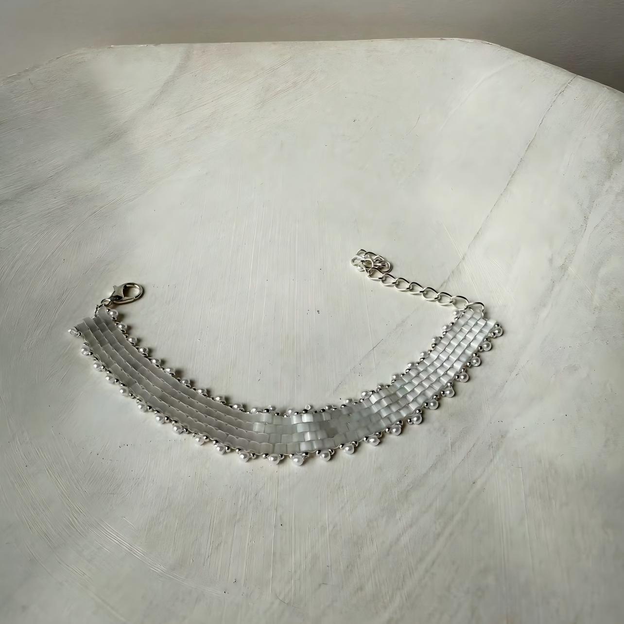 Moonlit Ripple Bracelet