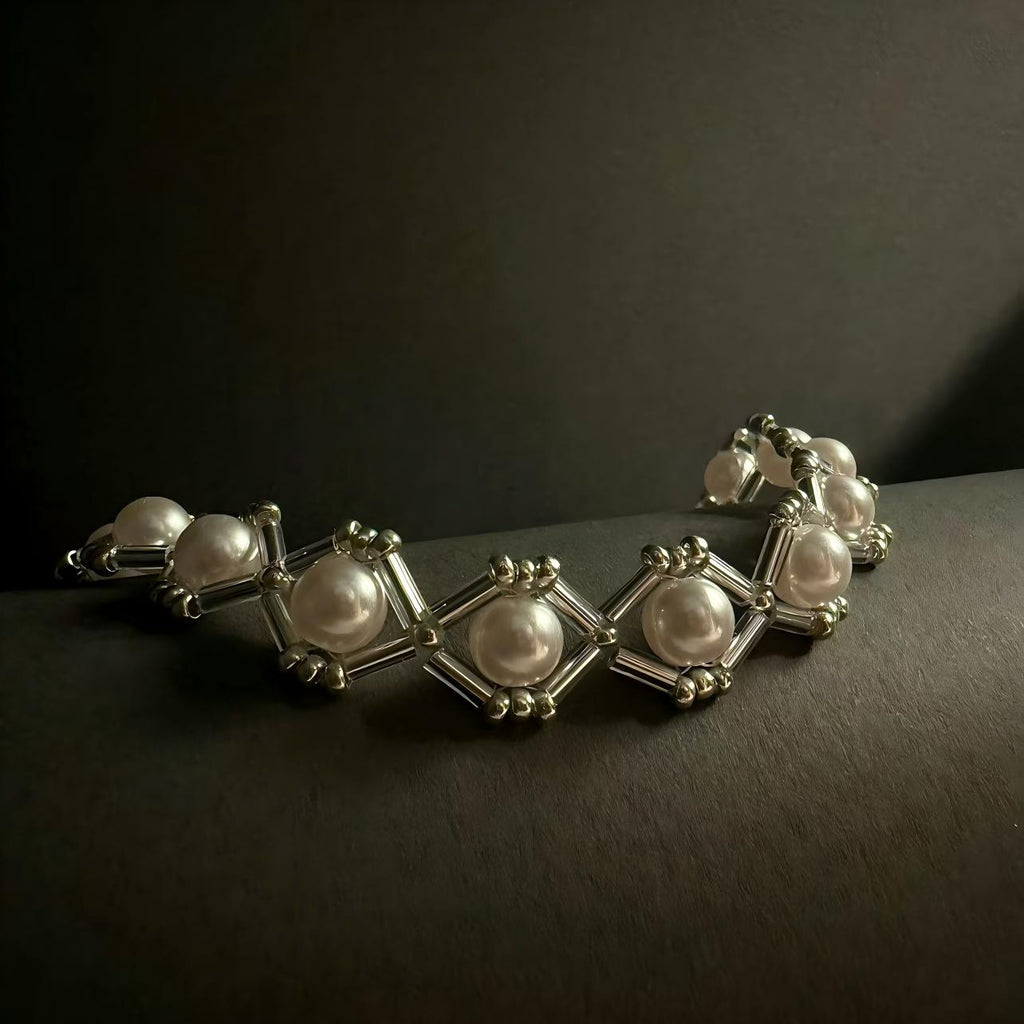 Pearl Geometry Bracelet